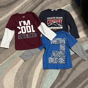 Bundle of Three Long Sleeve Toddler Boy Tops Size 3T